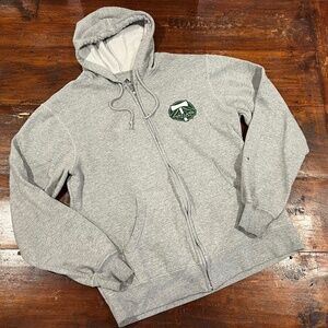 Adidas Portland Timbers Gray Full Zip Hoodie Sweatshirt S
